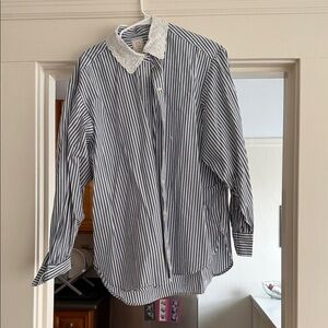 GAP x Doen button down striped shirt